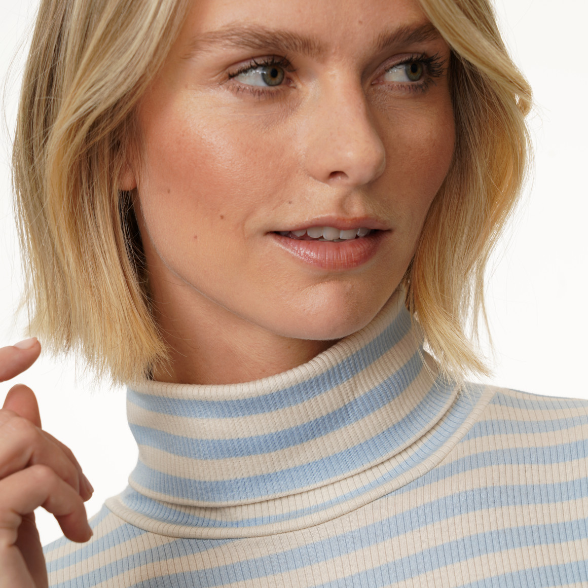 Damen Langarmshirt mit Rollkragen