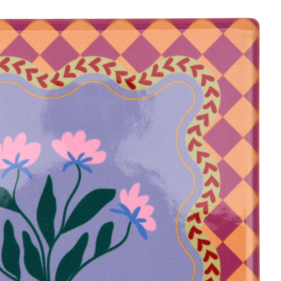 Untersetzer mit Blumen-Muster