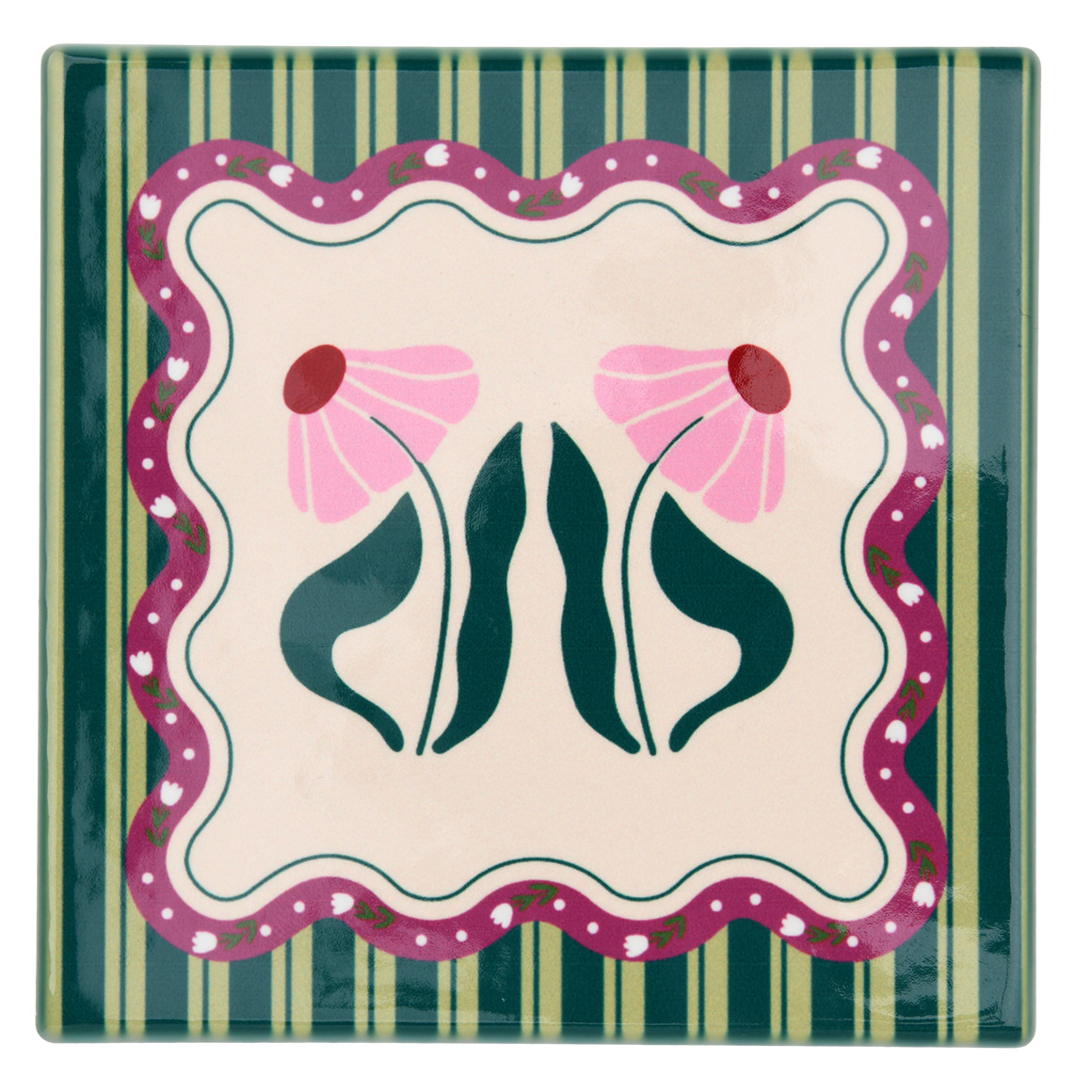 Untersetzer mit Blumen-Muster