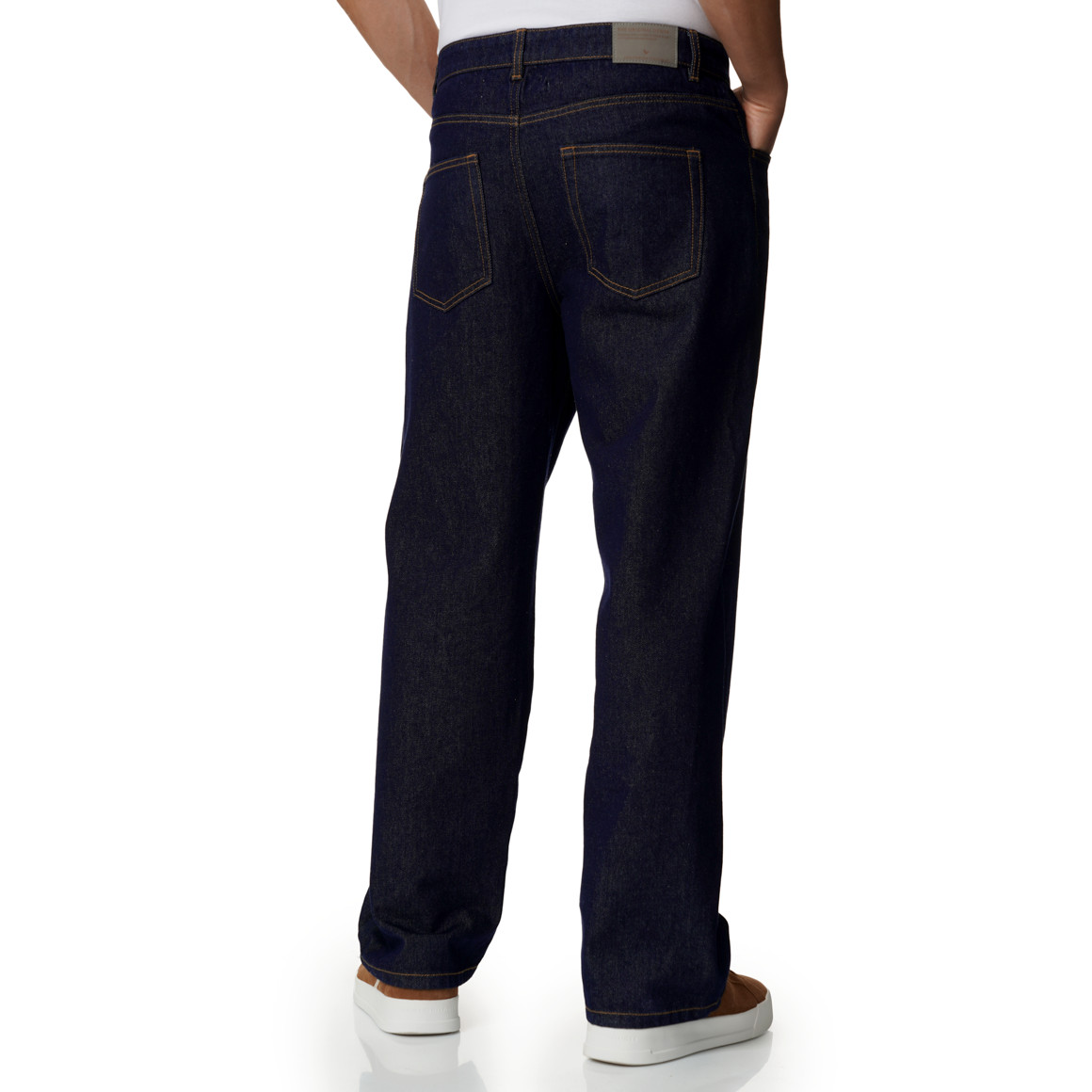 Herenjeans met rechte pasvorm in denimlook