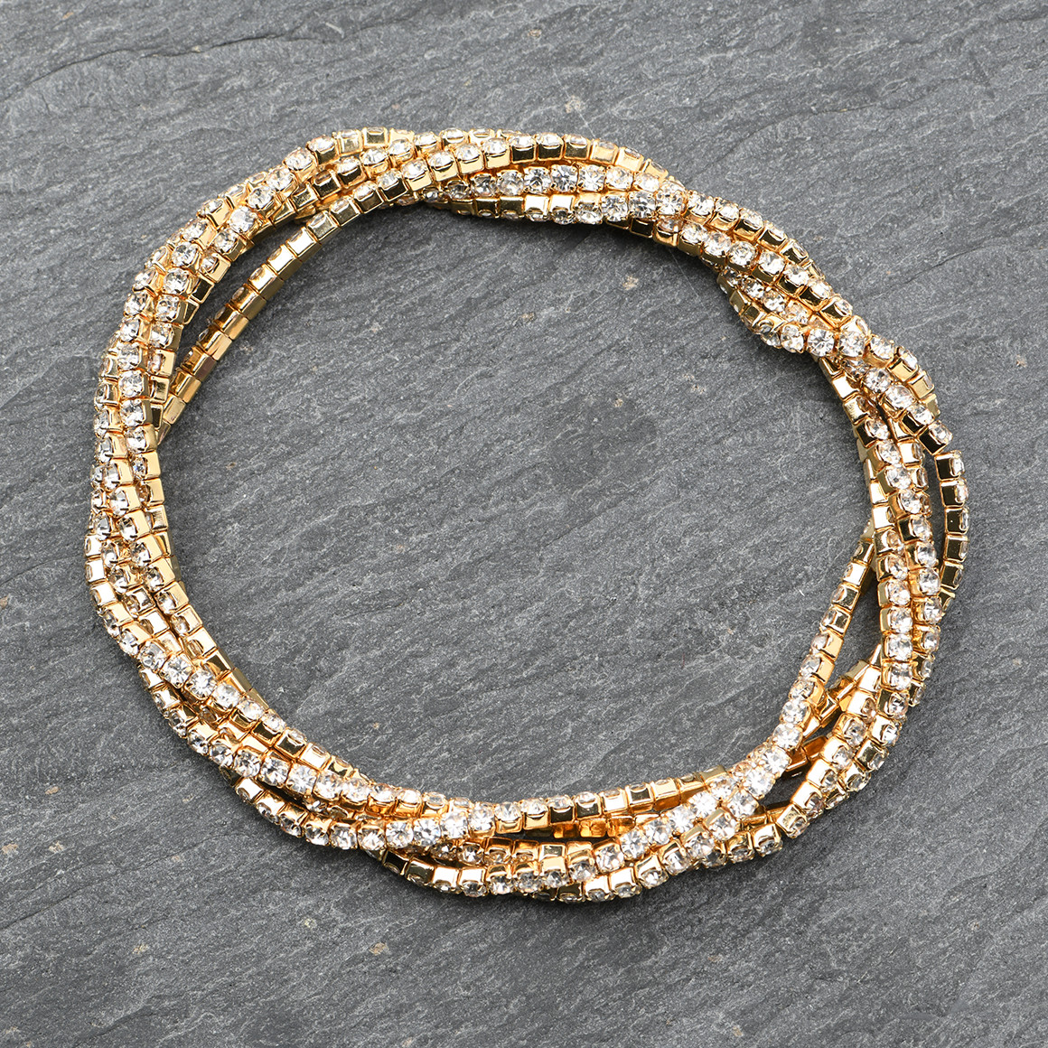 Damen Armband mit Glitzersteinchen