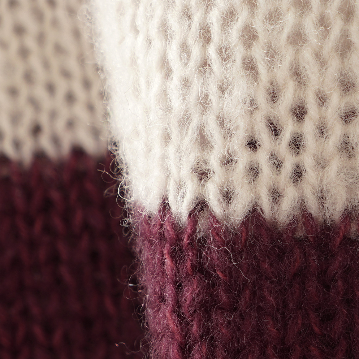 Baby Woll-Strickpullover mit Blockstreifen