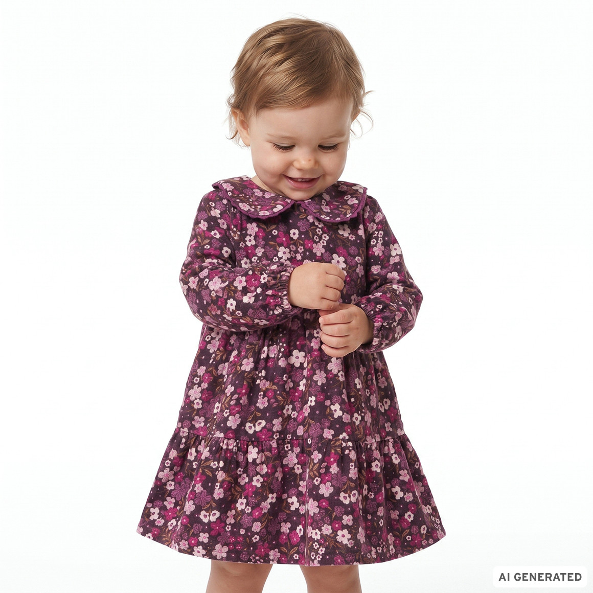 Baby Kleid im Millefleur-Look