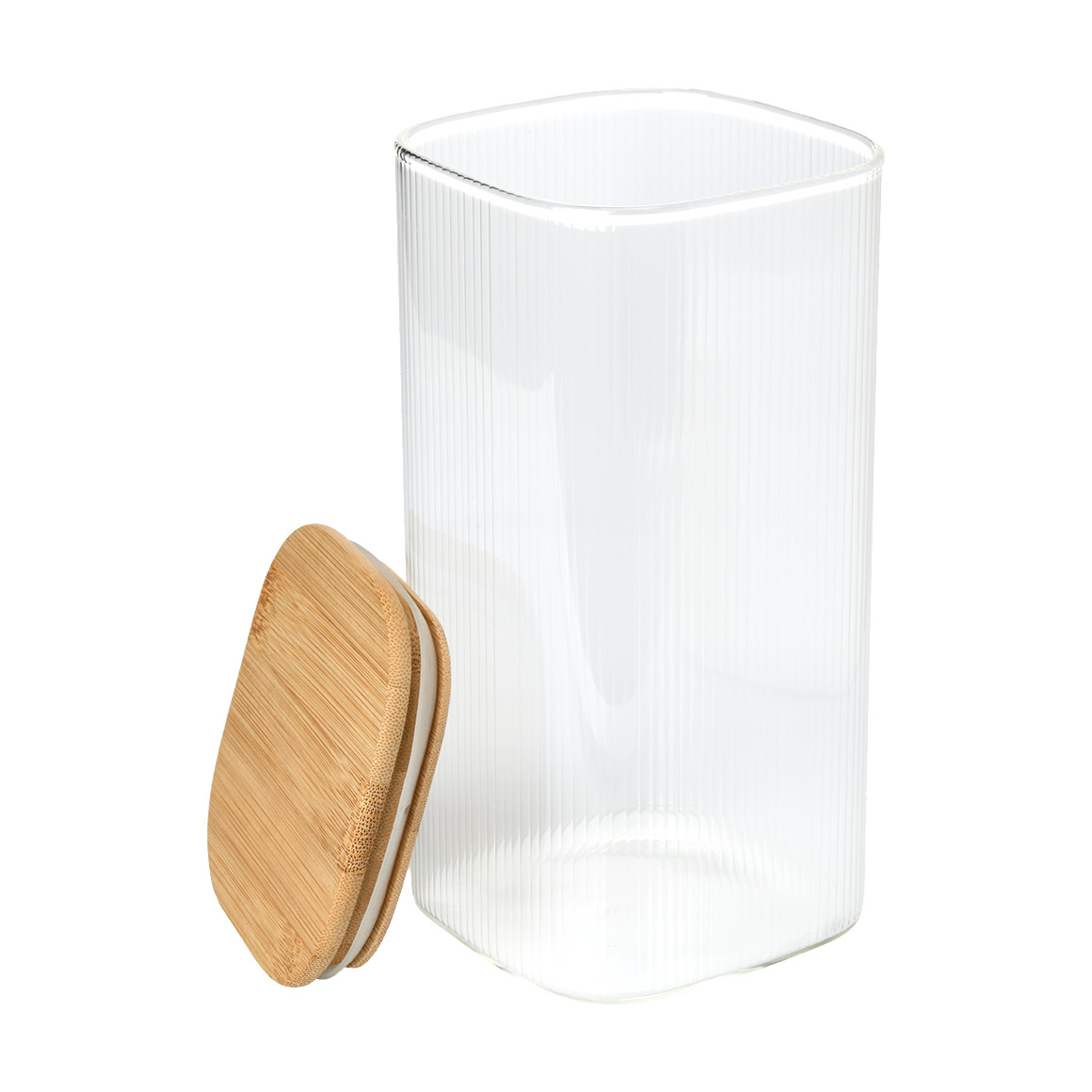 Großes Vorratsglas mit Bambusdeckel