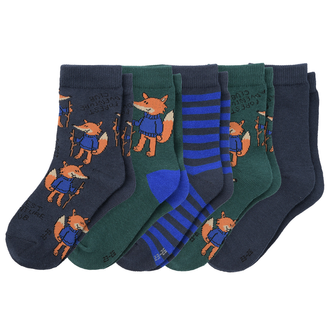 5 Paar Jungen Socken mit Baumwolle
