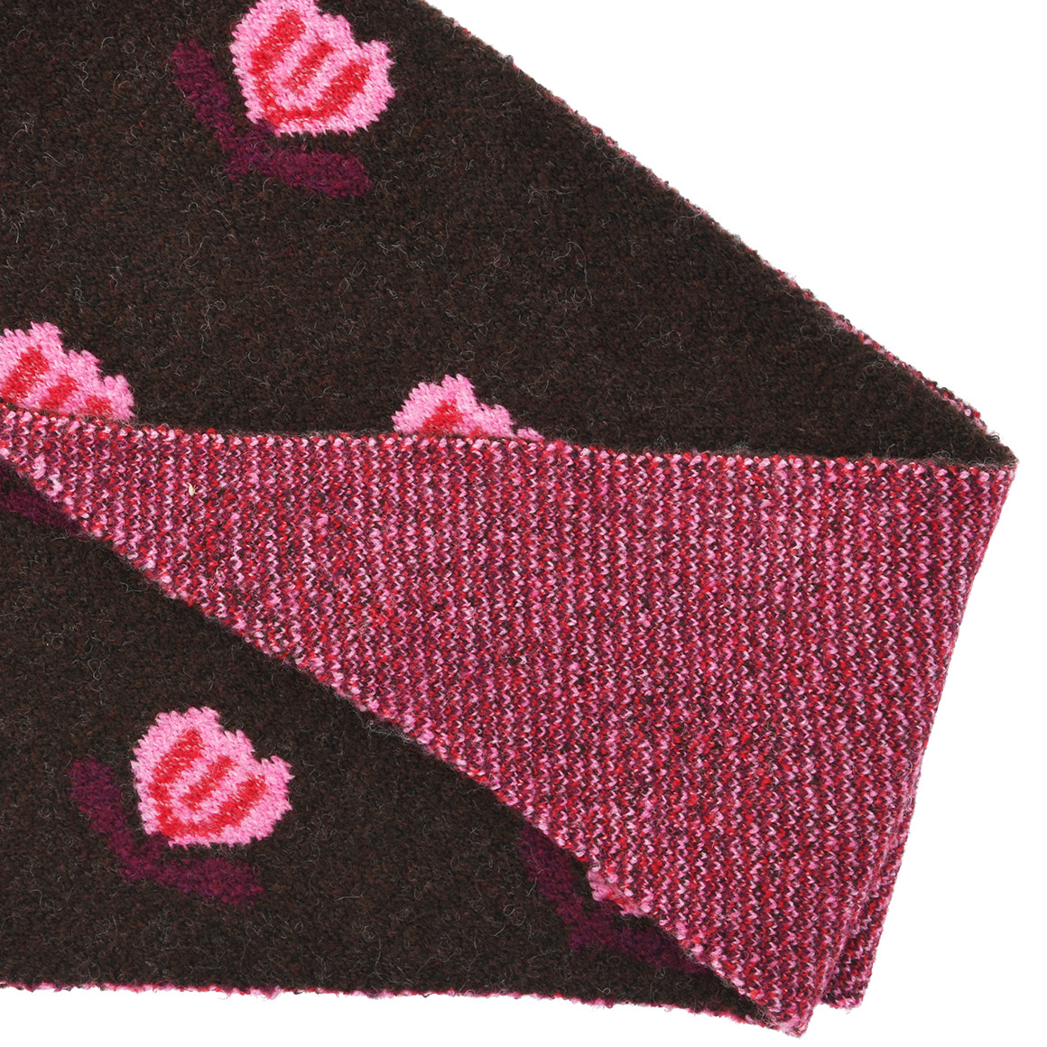 Mädchen Dreiecksschal mit Blumen-Allover