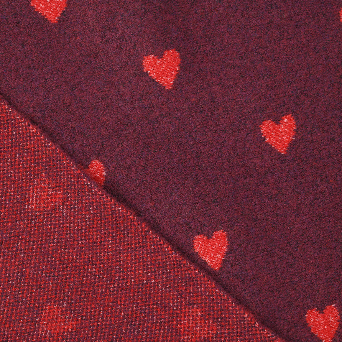 Mädchen Dreiecksschal mit Herz-Allover