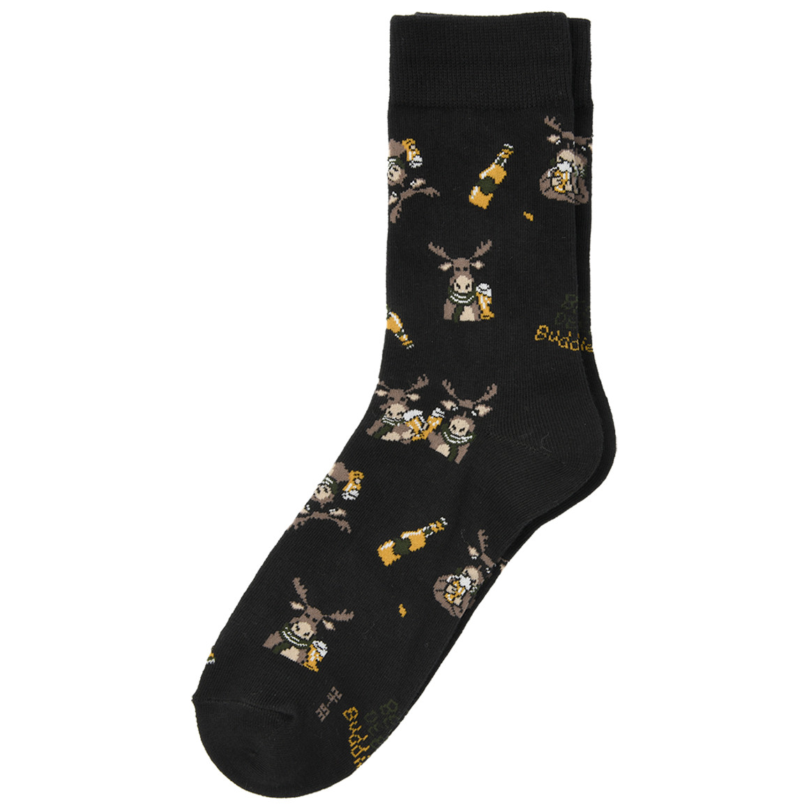 1 Paar Herren Socken mit Elch-Motiven