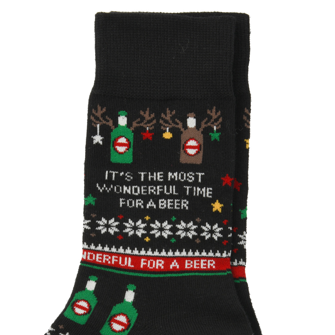 1 Paar Herren Weihnachtssocken mit Schriftzug