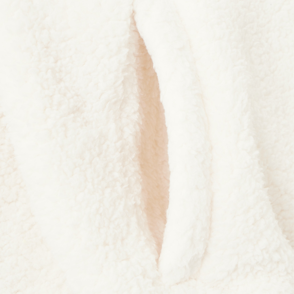Mädchen Teddy-Pullover mit Schalkragen