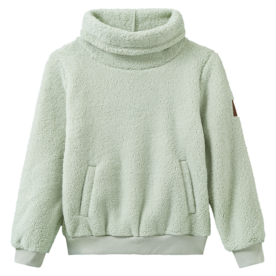 Mädchen Sweatshirt aus Teddyplüsch