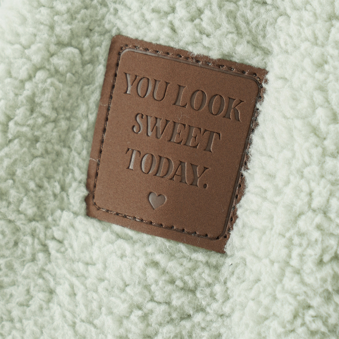 Mädchen Sweatshirt aus Teddyplüsch