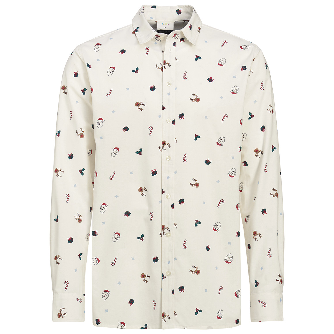 Herren Weihnachtshemd mit Allover-Print