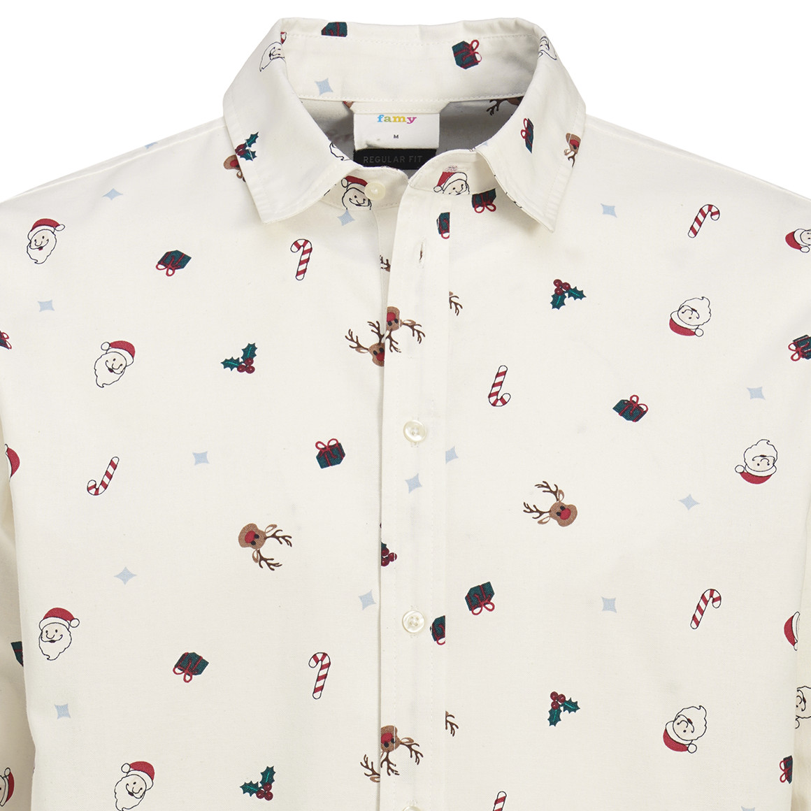 Herren Weihnachtshemd mit Allover-Print