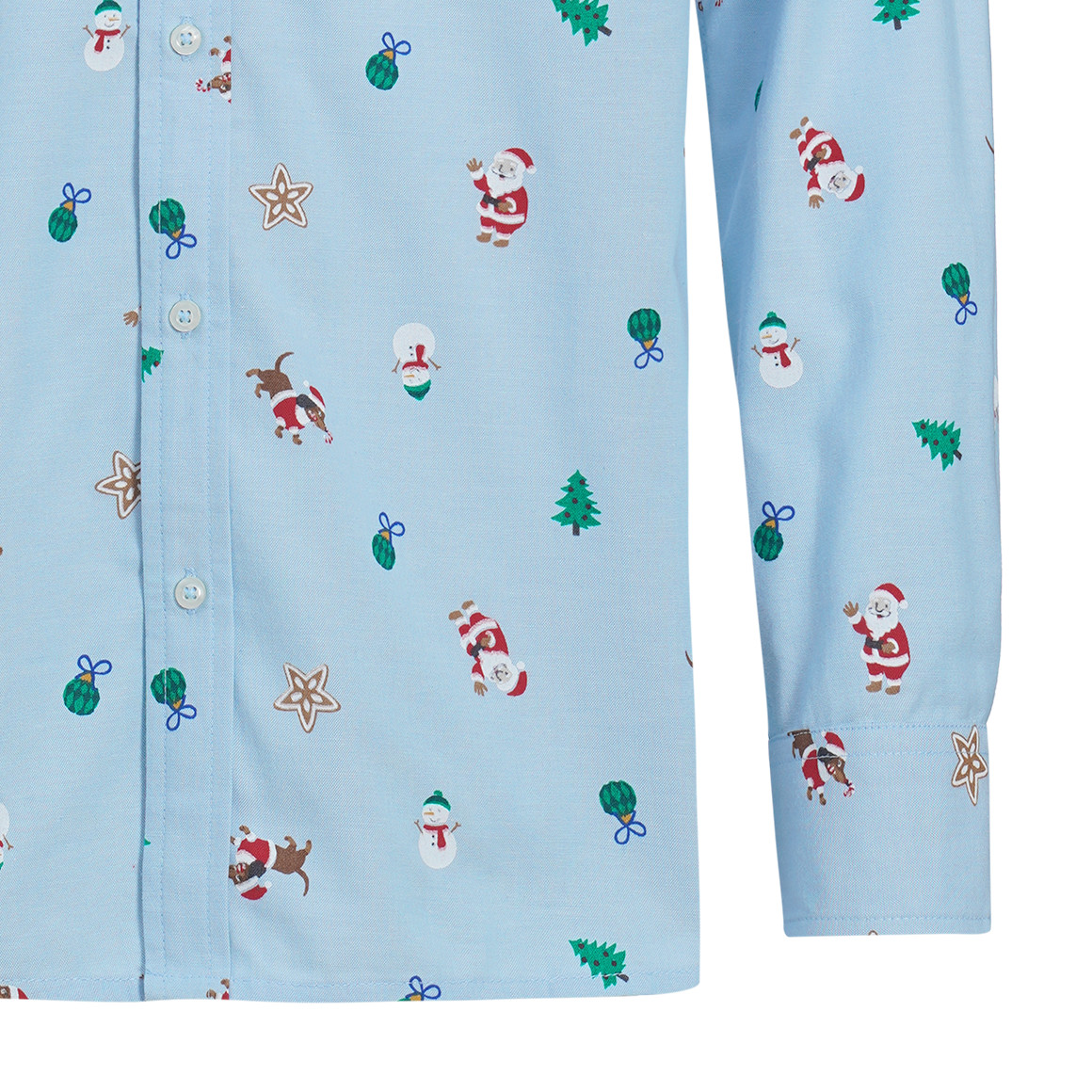 Herren Weihnachtshemd mit Allover-Print