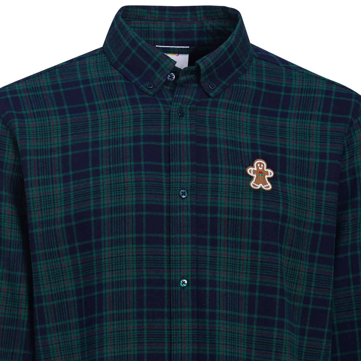 Herren Weihnachtshemd mit Stickerei
