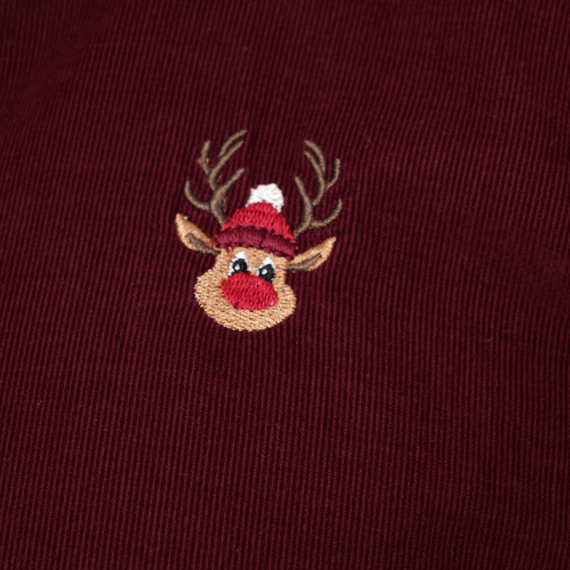 Herren Weihnachtshemd mit Stickerei
