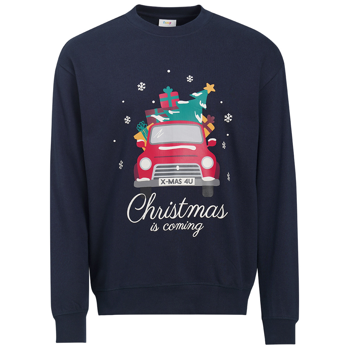 Herren Weihnachtssweatshirt mit Print