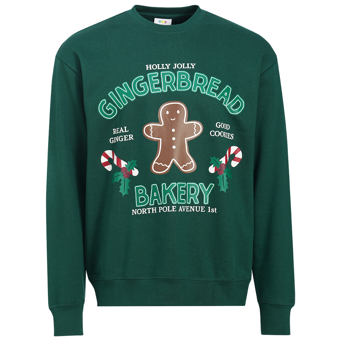 Herren Weihnachtssweatshirt mit Print