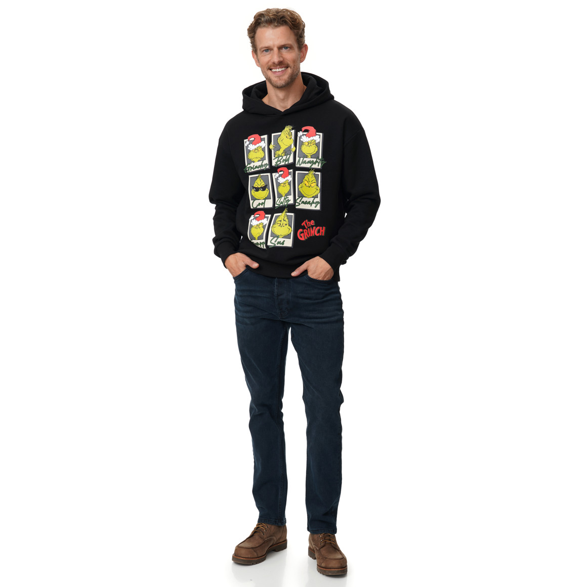 The Grinch Weihnachtshoodie mit Print