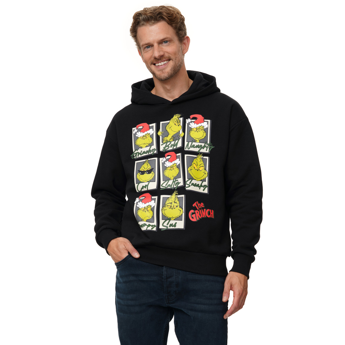 The Grinch Weihnachtshoodie mit Print