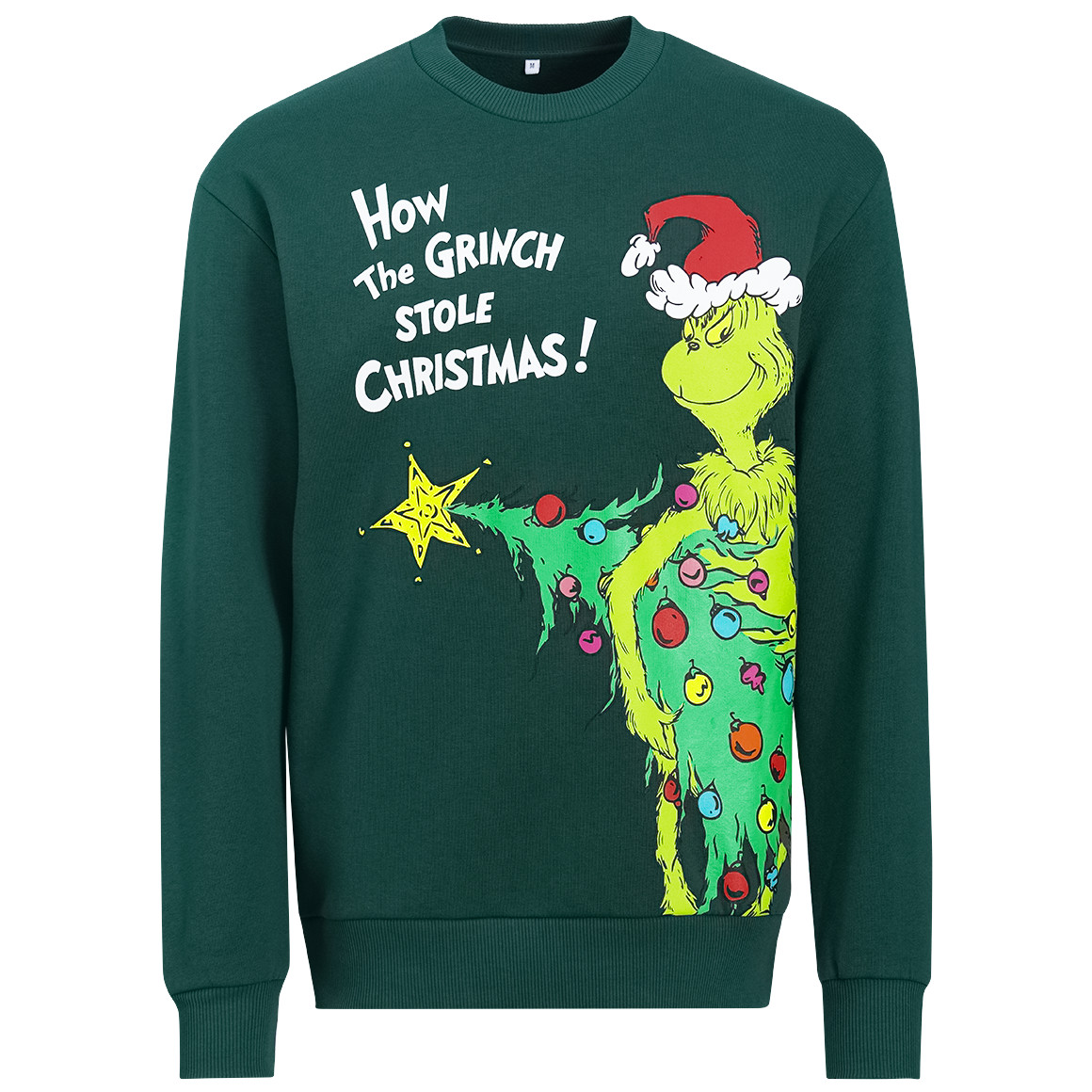 The Grinch Weihnachtssweatshirt mit Print