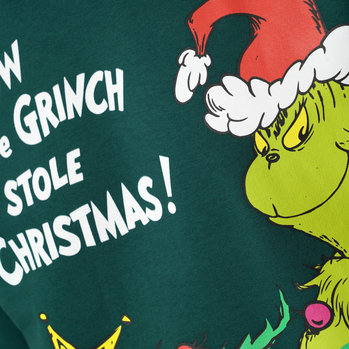 The Grinch Weihnachtssweatshirt mit Print