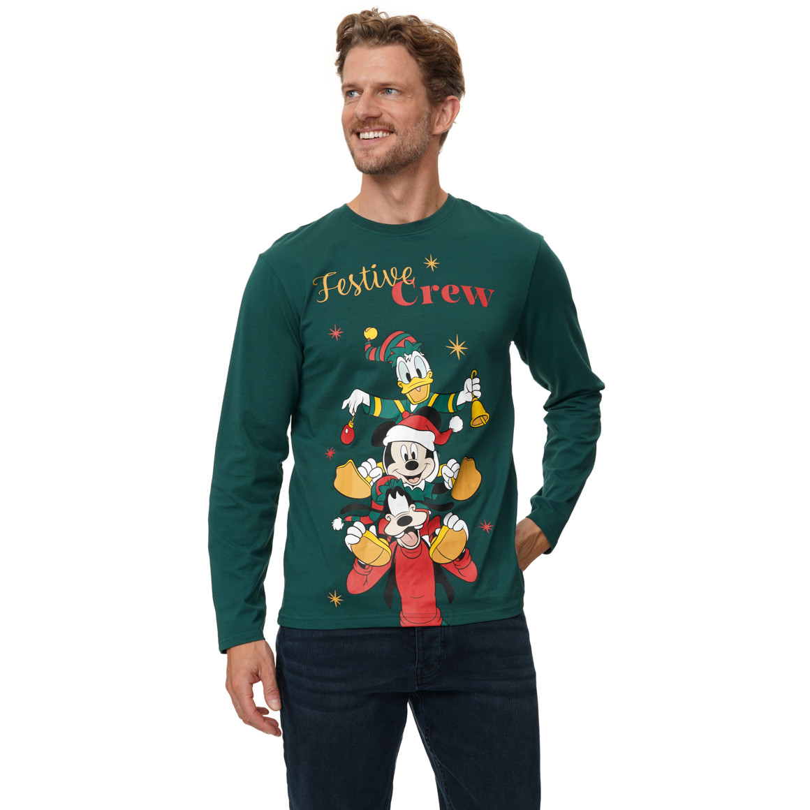 Micky Maus Weihnachtsshirt mit Print