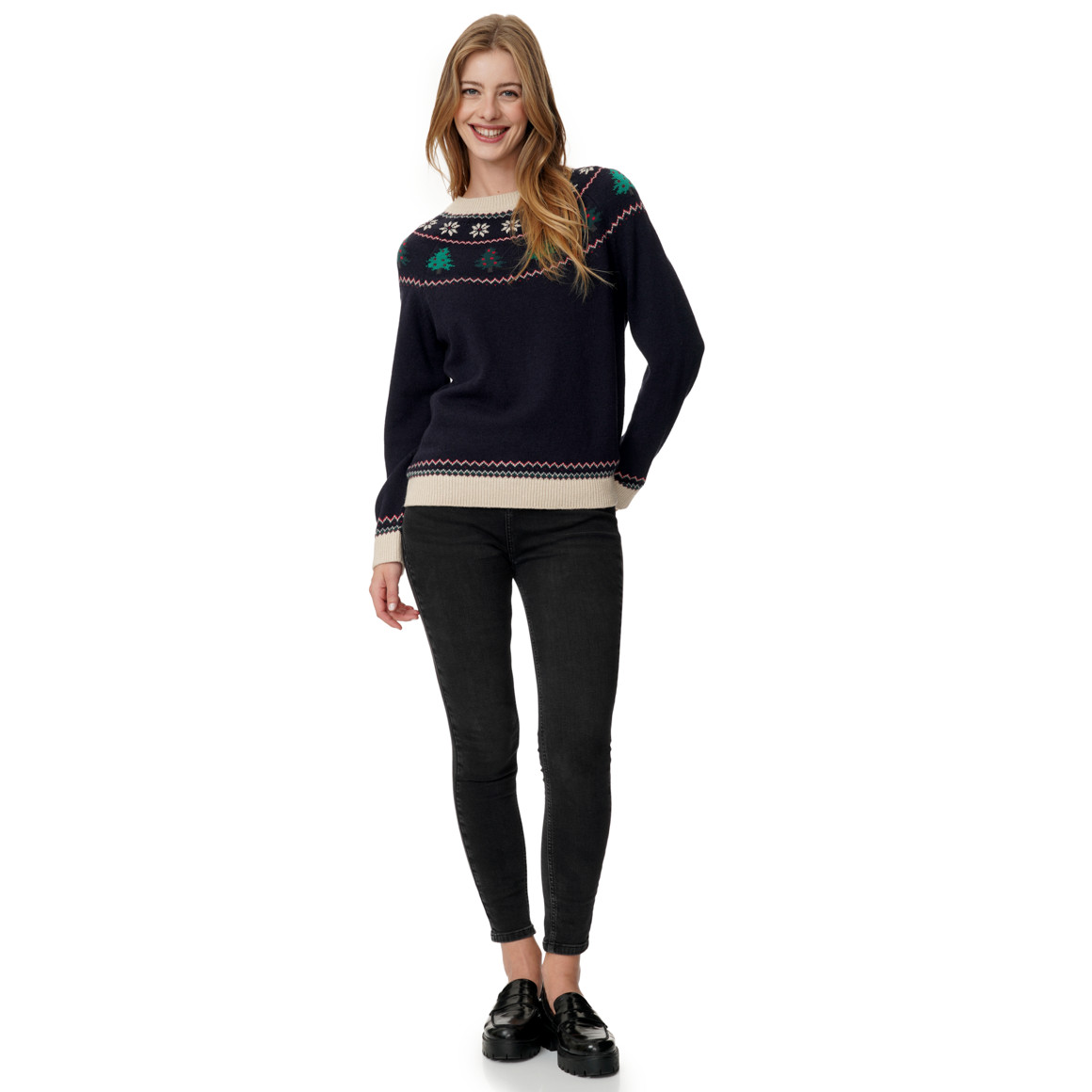 Damen Weihnachtspullover mit Motiven