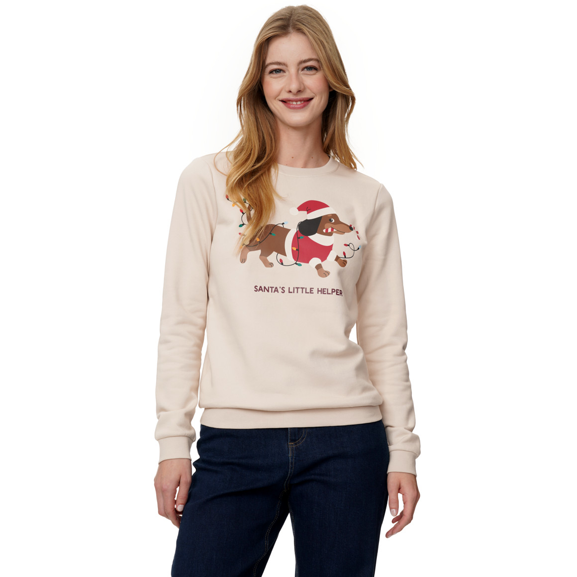 Damen Weihnachtssweatshirt mit Print