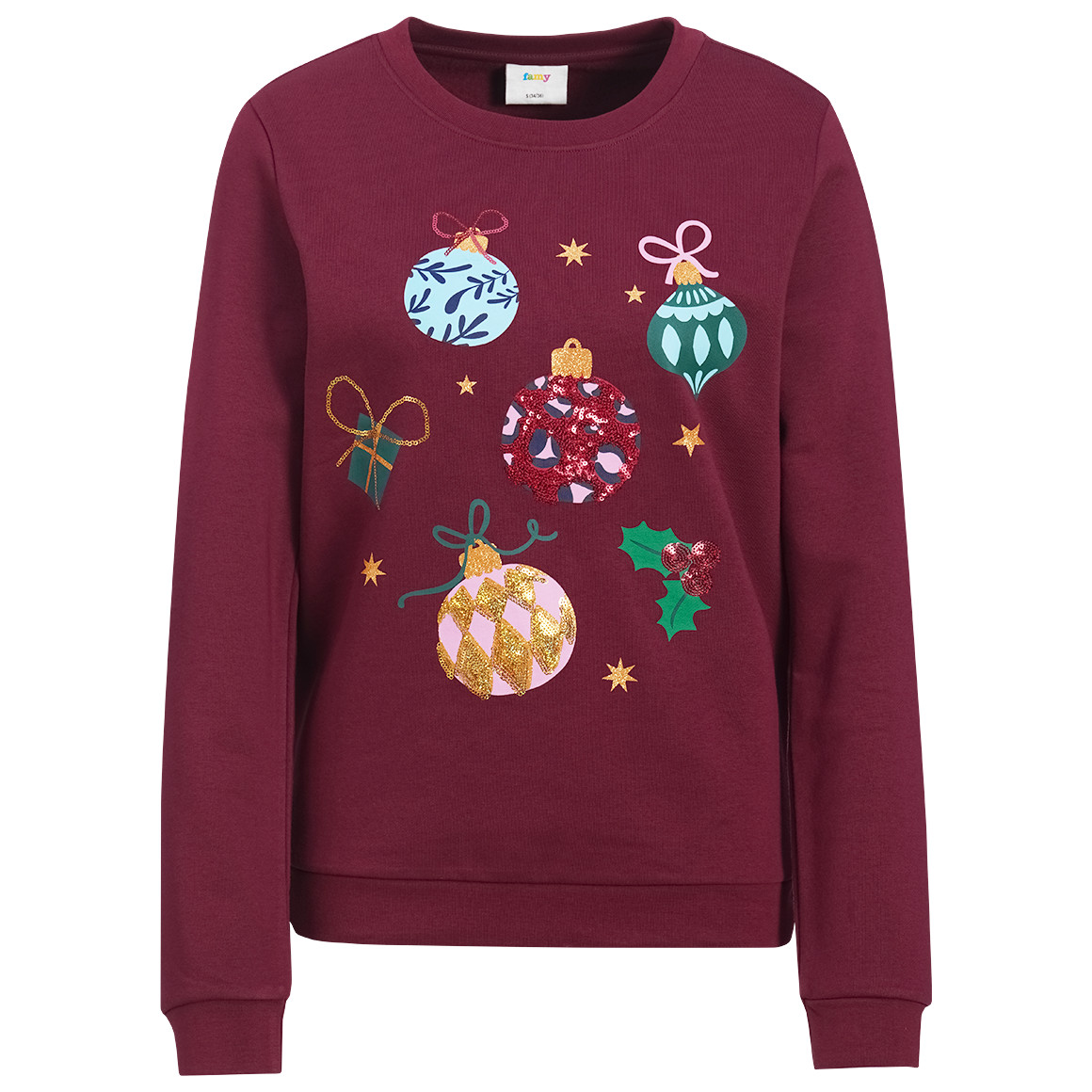 Damen Weihnachtssweatshirt mit Print