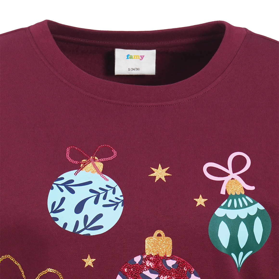 Damen Weihnachtssweatshirt mit Print