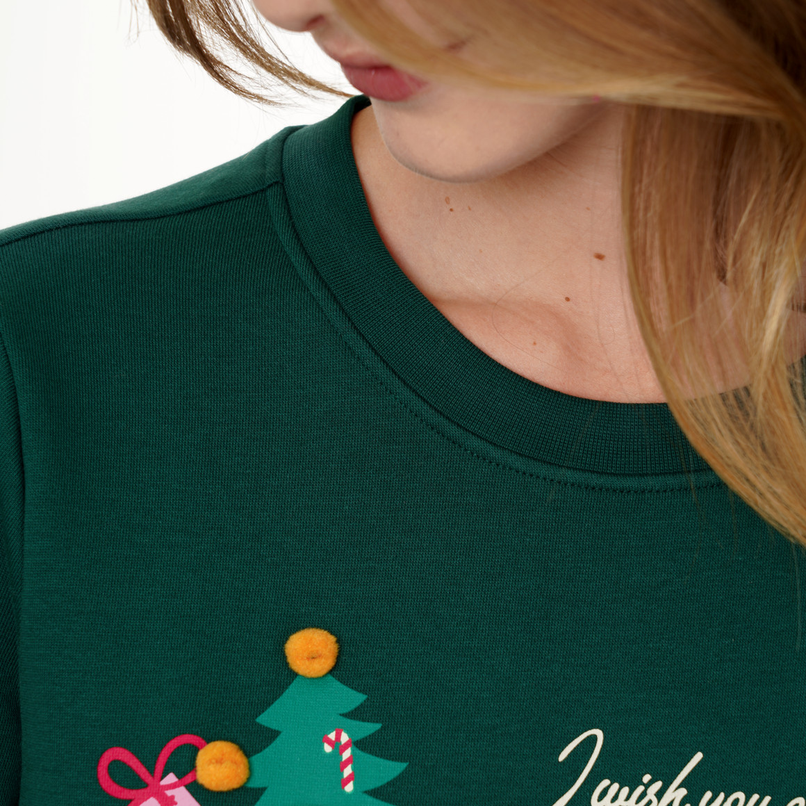Damen Weihnachtssweatshirt mit Print