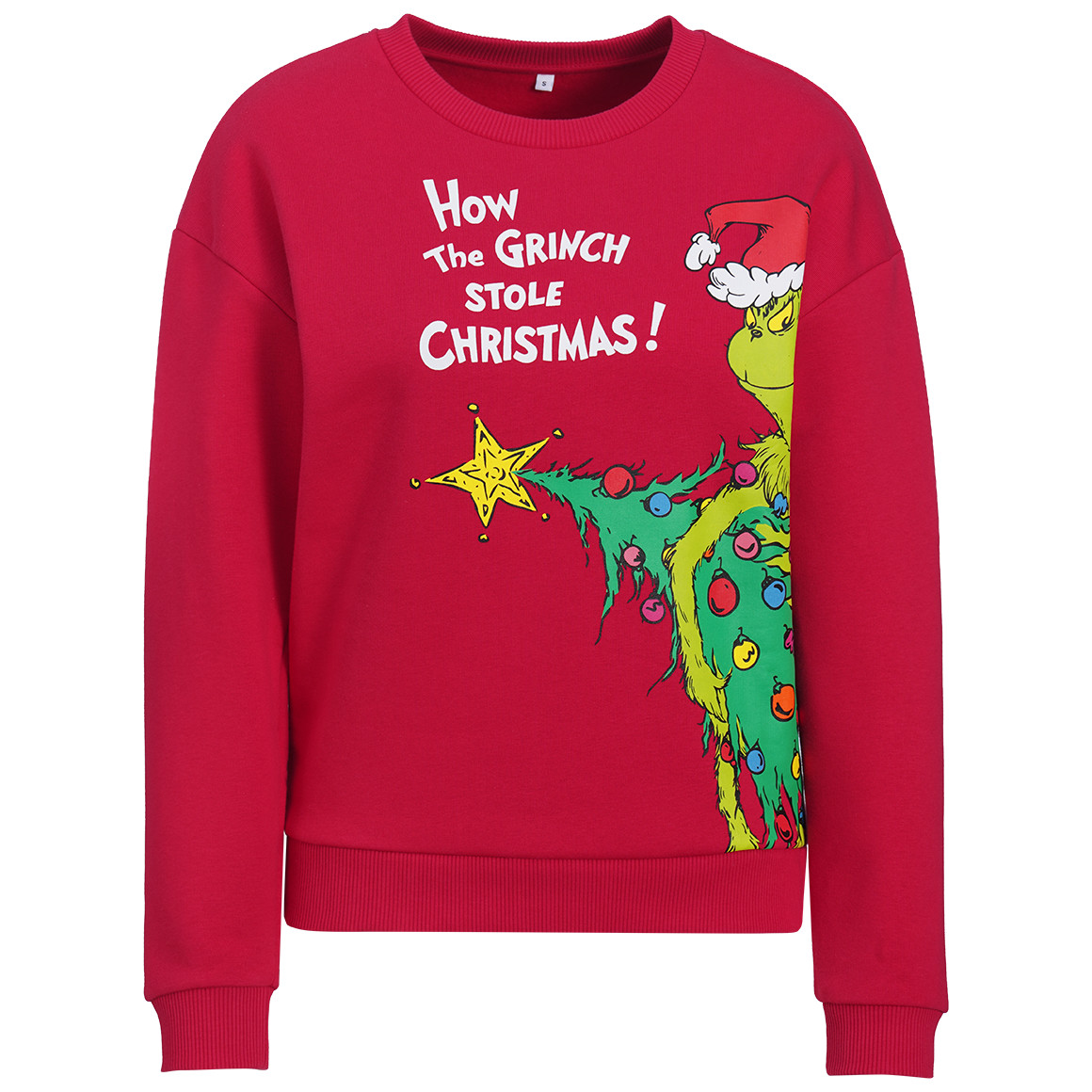 The Grinch Weihnachtssweatshirt mit Print