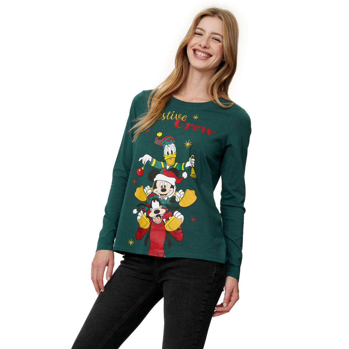 Micky Maus Weihnachtsshirt mit Print