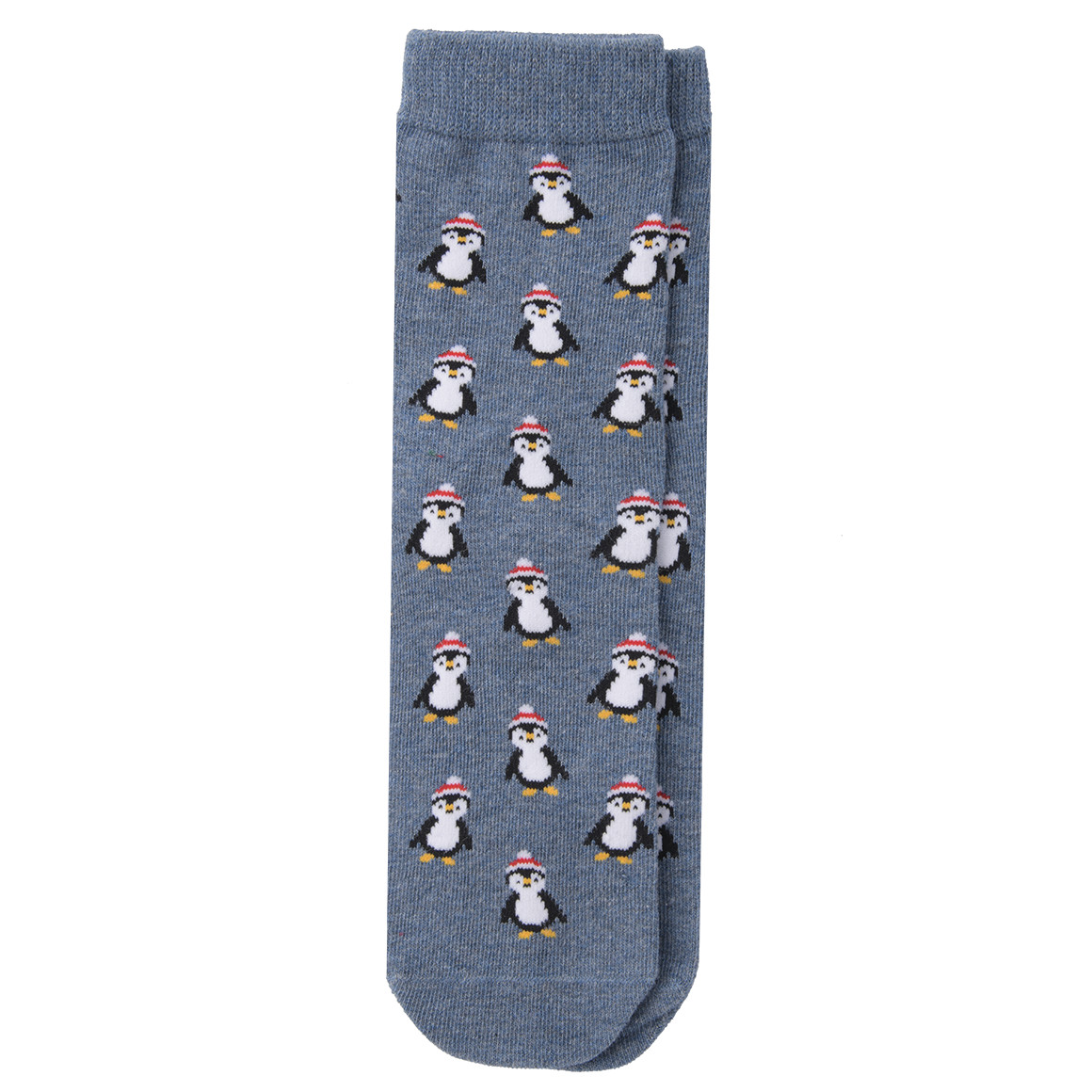 1 Paar Kinder Weihnachtssocken mit Pinguinen