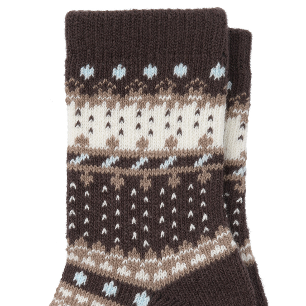 1 Paar Jungen Socken mit Norwegermuster