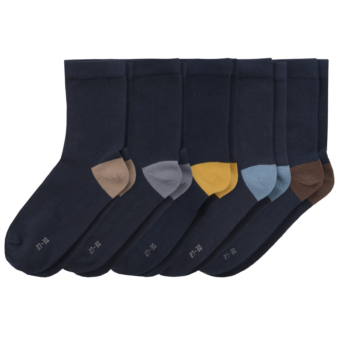 5 Paar Jungen Socken in verschiedenen Dessins