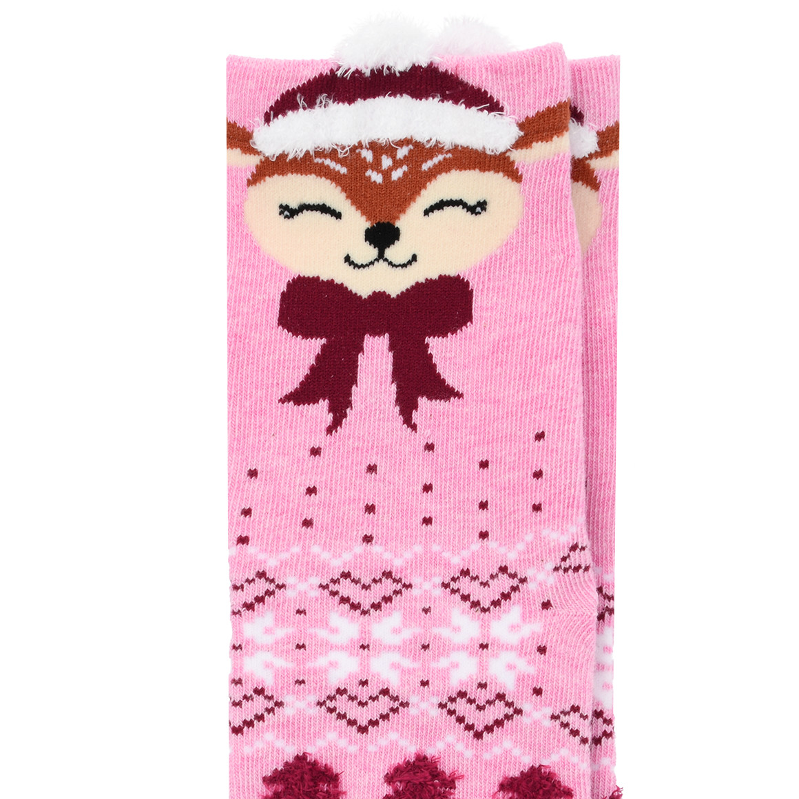 1 Paar Mädchen Weihnachtssocken mit Rentier