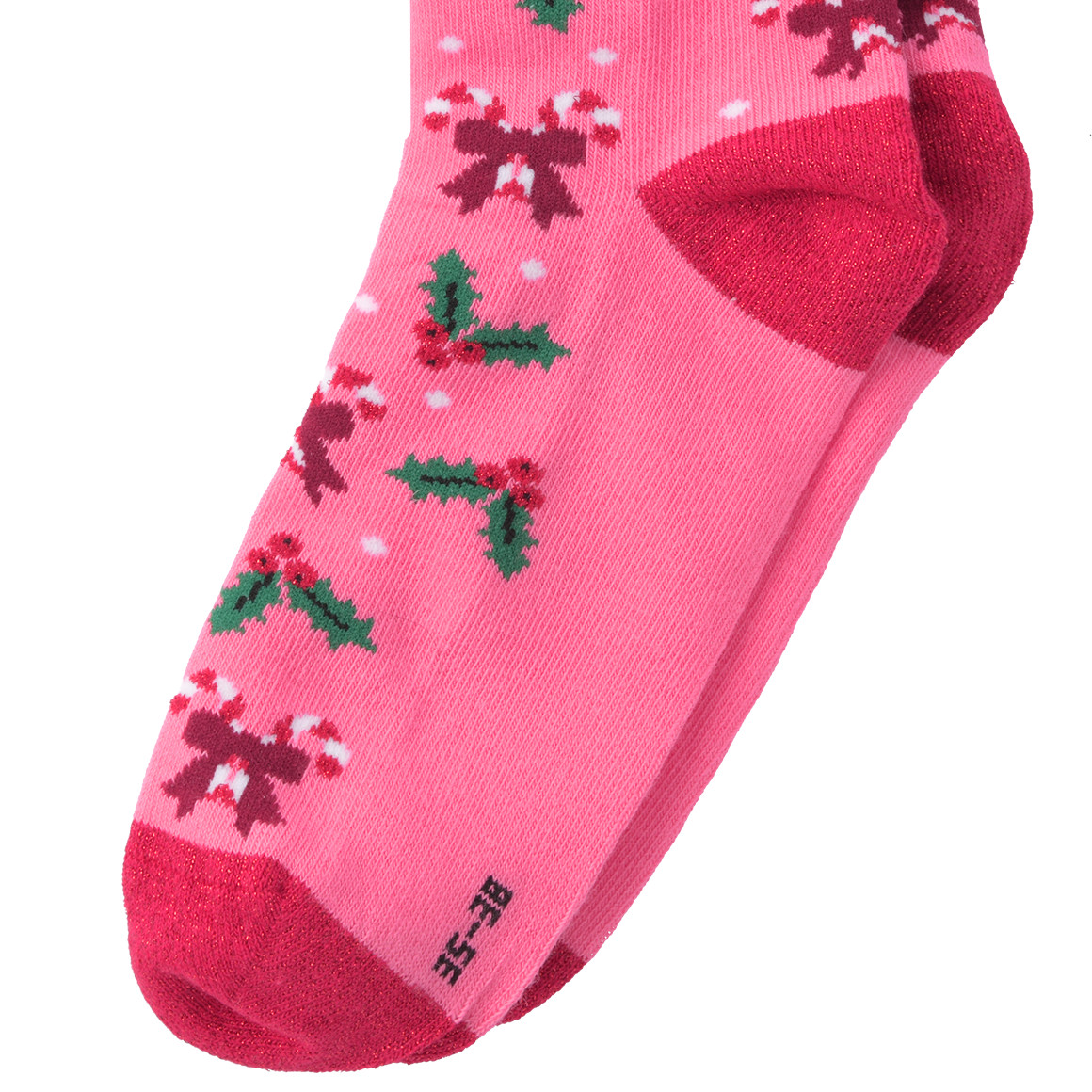 1 Paar Mädchen Weihnachtssocken mit Glitzer