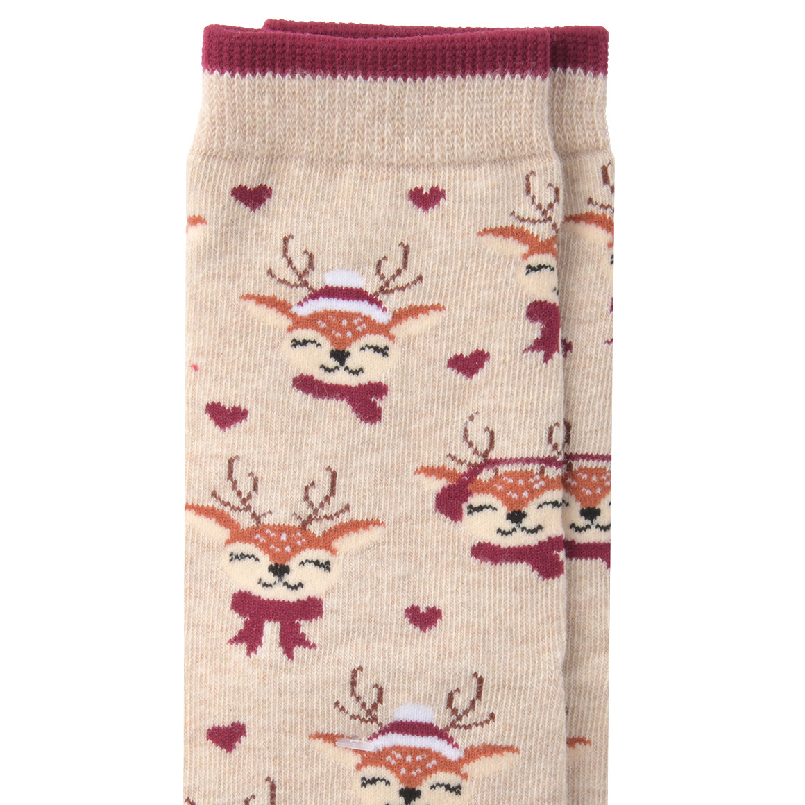 1 Paar Mädchen Weihnachtssocken mit Rentieren