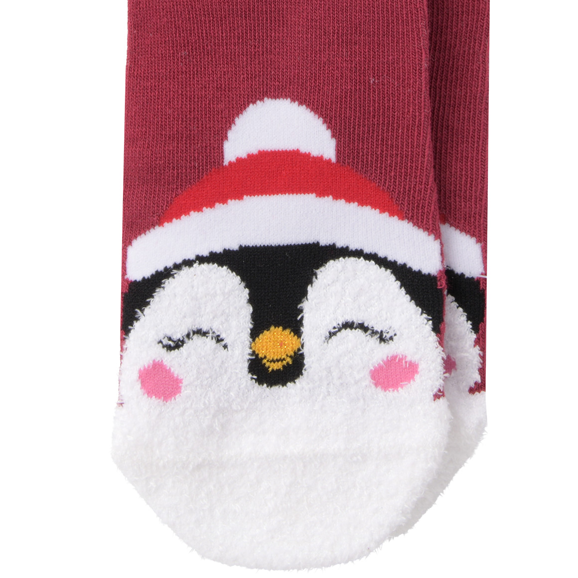 1 Paar Mädchen Weihnachtssocken mit Pinguin