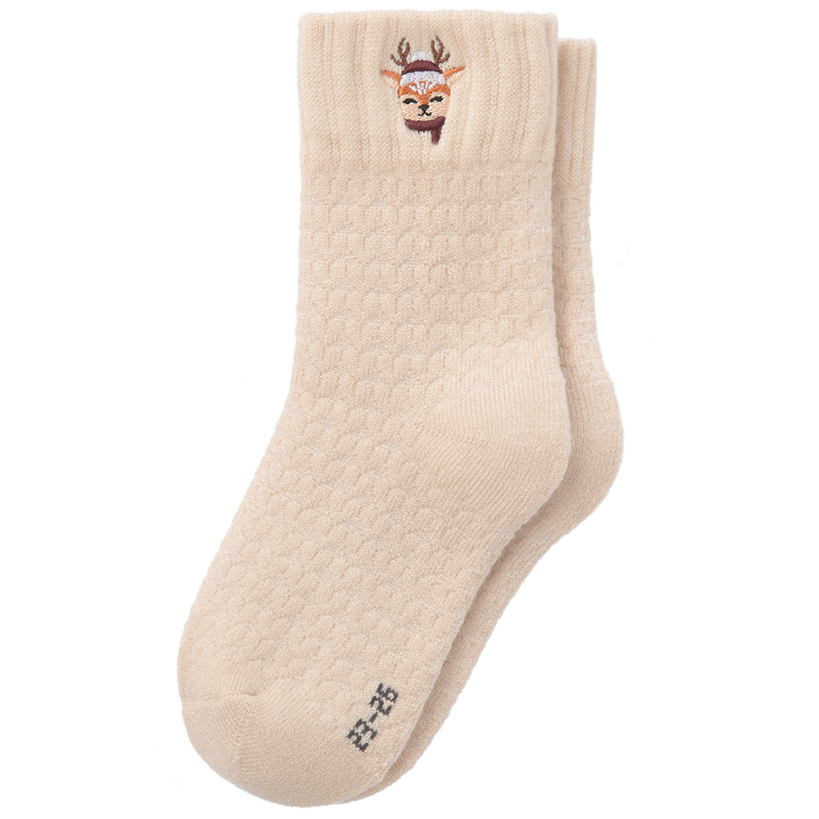 1 Paar Mädchen Thermo-Socken mit Stickerei