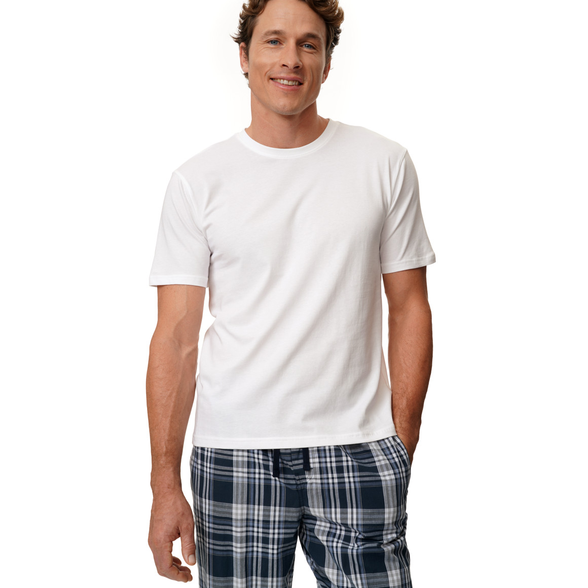 2 Herren T-Shirts mit Rundhalsausschnitt