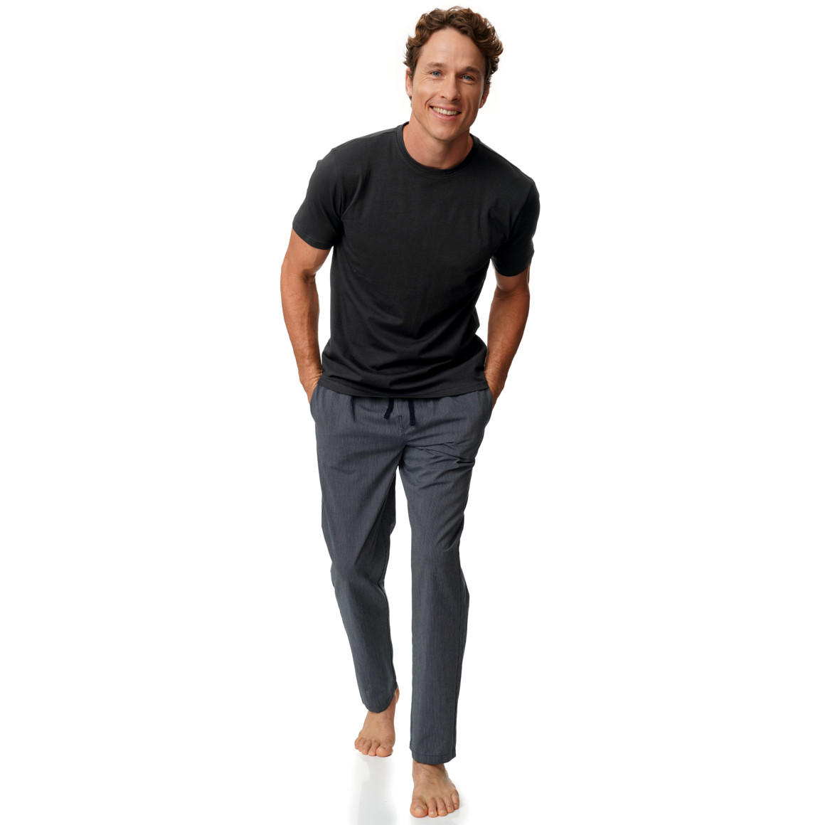 2 Herren T-Shirts mit Rundhalsausschnitt