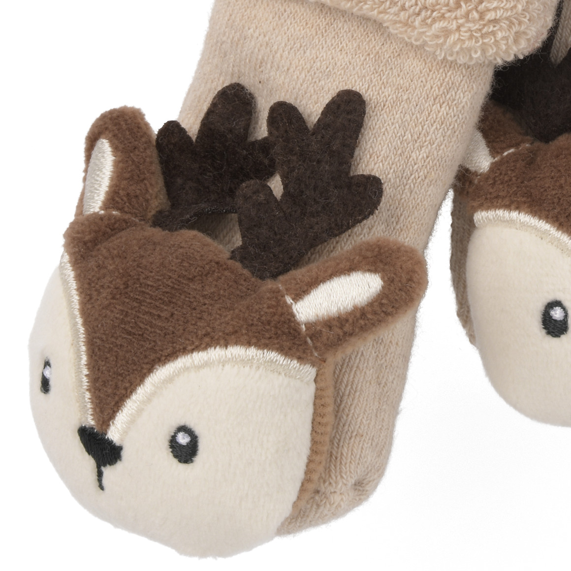 1 Paar Newborn Socken mit Rasseln