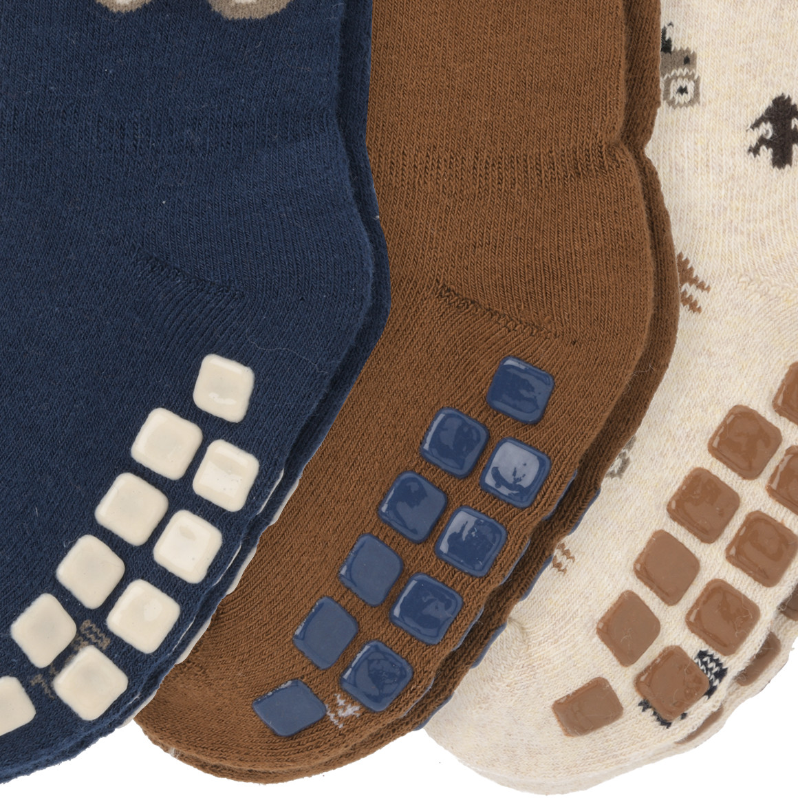3 Paar Baby Stoppersocken frotteeweich