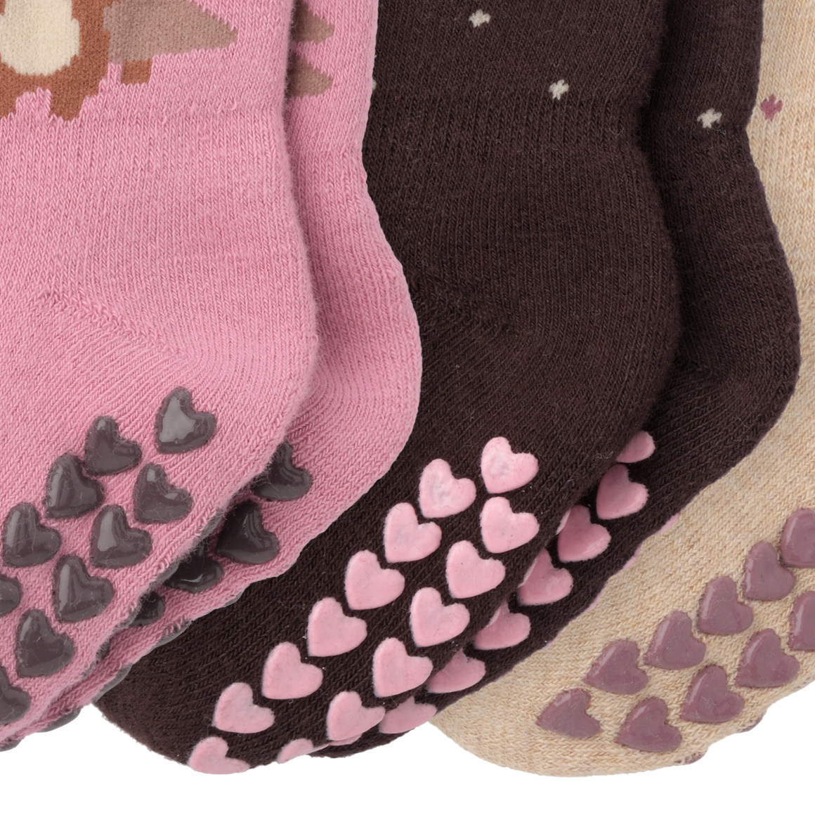 3 Paar Baby Stoppersocken im Set