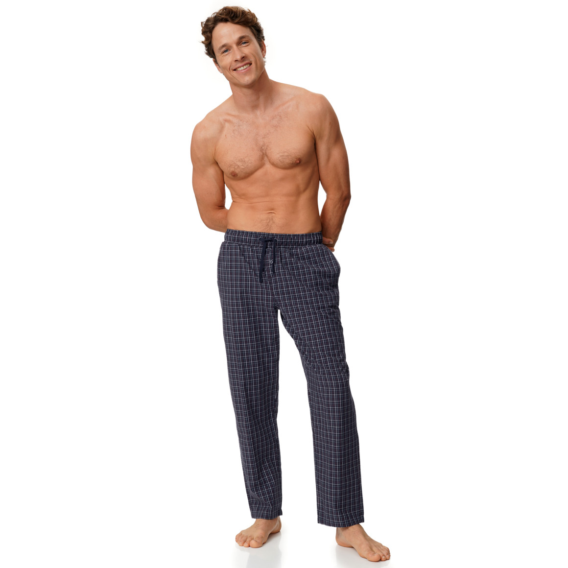 Herren Schlafhose mit Karo-Muster