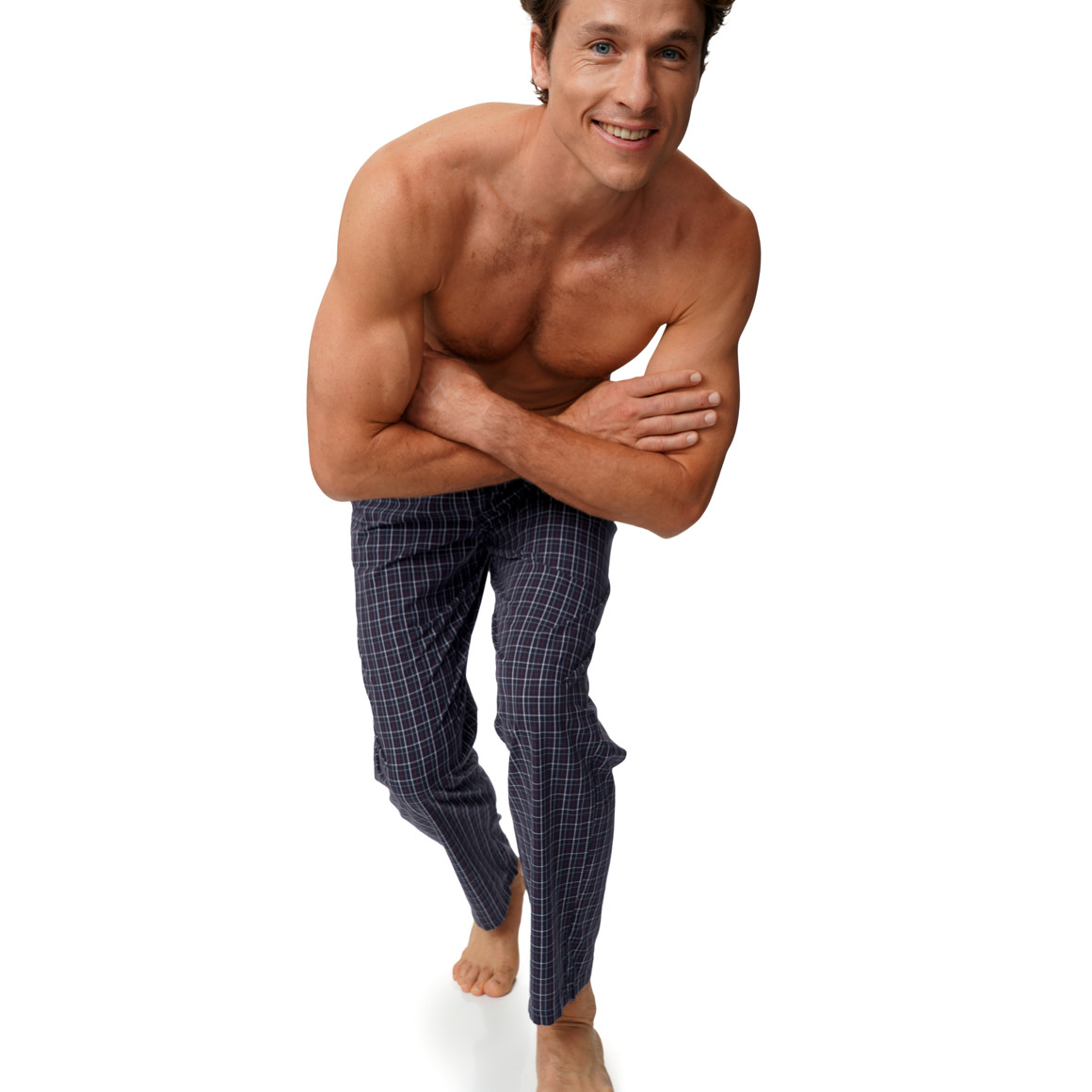 Herren Schlafhose mit Karo-Muster
